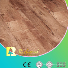 Hogar 8,3 mm E0 HDF en relieve Hickory V-Grooved piso laminado